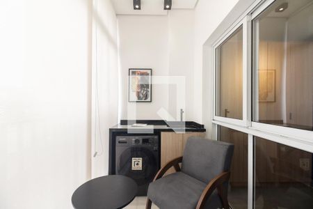 Varanda e Área de Serviço  de kitnet/studio para alugar com 1 quarto, 35m² em Cidade Mãe do Céu, São Paulo