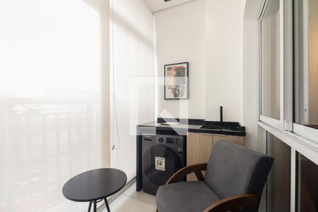 Varanda e Área de Serviço  de kitnet/studio para alugar com 1 quarto, 35m² em Cidade Mãe do Céu, São Paulo