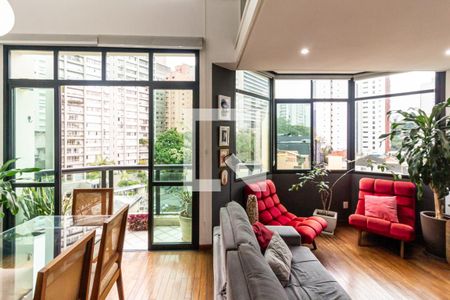 Apartamento para alugar com 90m², 1 quarto e 2 vagasSala