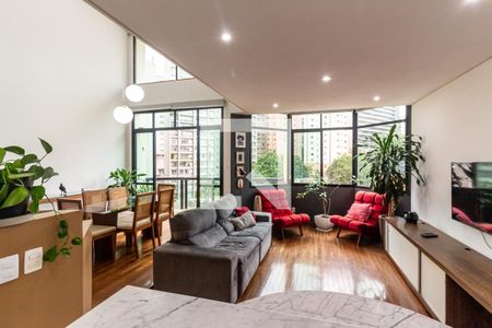 Apartamento para alugar com 90m², 1 quarto e 2 vagasSala