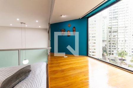 Apartamento para alugar com 90m², 1 quarto e 2 vagasMezanino - Quarto 