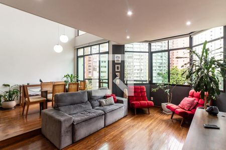 Apartamento para alugar com 90m², 1 quarto e 2 vagasSala