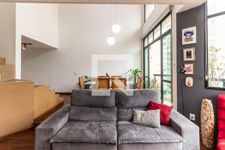 Apartamento para alugar com 90m², 1 quarto e 2 vagasSala