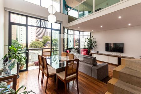 Apartamento para alugar com 90m², 1 quarto e 2 vagasSala