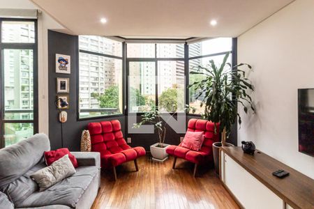 Apartamento para alugar com 90m², 1 quarto e 2 vagasSala