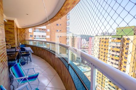 Varanda da Sala de apartamento para alugar com 1 quarto, 82m² em Canto do Forte, Praia Grande