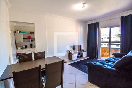 Sala de apartamento para alugar com 1 quarto, 82m² em Canto do Forte, Praia Grande