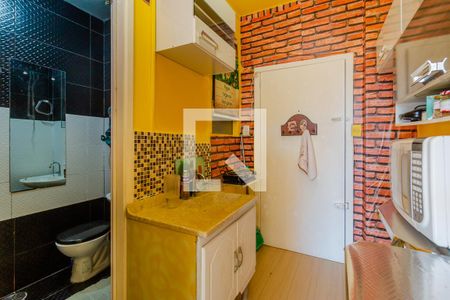 Cozinha de kitnet/studio para alugar com 1 quarto, 21m² em Centro Histórico, Porto Alegre