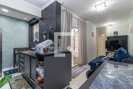 Sala de apartamento à venda com 2 quartos, 43m² em Jardim do Estádio, Santo André