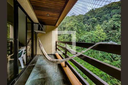 Vista da Sacada de apartamento para alugar com 3 quartos, 120m² em Barra Funda, Guarujá