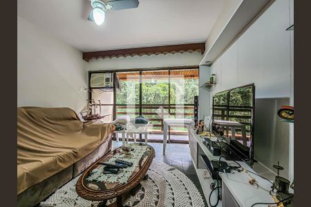 Sala de apartamento para alugar com 3 quartos, 120m² em Barra Funda, Guarujá