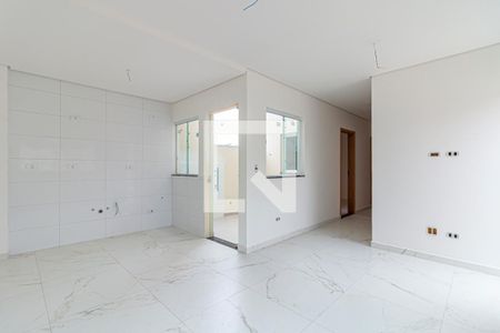Sala e Cozinha de apartamento para alugar com 3 quartos, 65m² em Vila Homero Thon, Santo André
