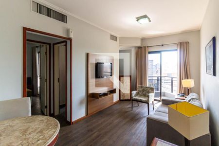 Sala de apartamento para alugar com 1 quarto, 48m² em Consolação, São Paulo