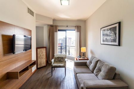 Sala de apartamento para alugar com 1 quarto, 48m² em Consolação, São Paulo