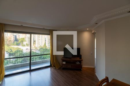 Sala de apartamento à venda com 2 quartos, 77m² em Jardim Morumbi, São Paulo