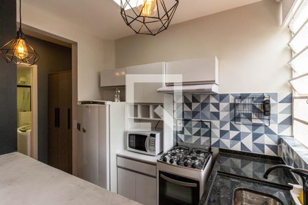 Studio para alugar com 30m², 1 quarto e sem vaga Studio para alugar com 30m², 1 quarto e sem vagaStudio - Cozinha