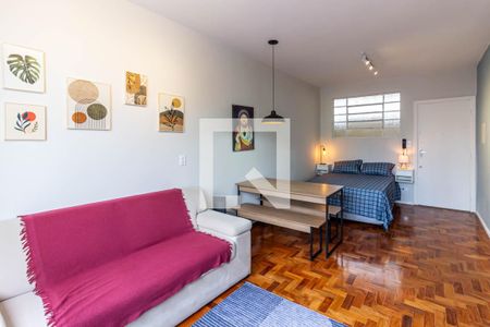Studio - Sala de kitnet/studio para alugar com 1 quarto, 30m² em Bela Vista, São Paulo