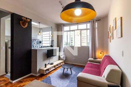 Studio - Sala de kitnet/studio para alugar com 1 quarto, 30m² em Bela Vista, São Paulo
