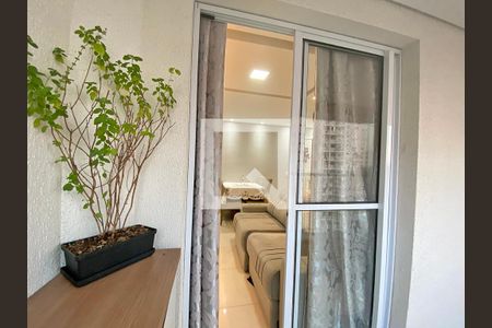 Sala - vista da varanda de apartamento à venda com 1 quarto, 38m² em Belenzinho, São Paulo