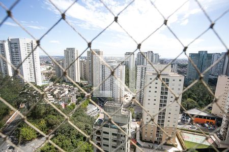Varanda da Sala vista de apartamento para alugar com 3 quartos, 126m² em Vila Andrade, São Paulo
