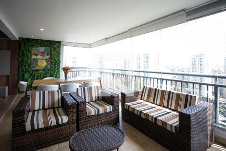 Varanda da Sala de apartamento para alugar com 3 quartos, 126m² em Vila Andrade, São Paulo