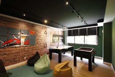 Studio à venda com 27m², 1 quarto e sem vagaSalão de jogos