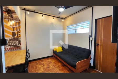 Sala de apartamento para alugar com 1 quarto, 45m² em Ponta da Praia, Santos