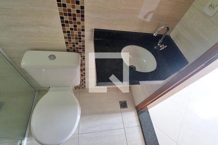 Apartamento para alugar com 50m², 2 quartos e 1 vagaBanheiro do Quarto 1 - Suíte