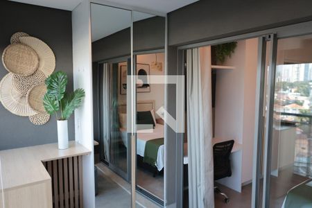 Varanda de kitnet/studio à venda com 1 quarto, 27m² em Indianópolis, São Paulo