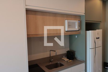 Cozinha - Armários de kitnet/studio à venda com 1 quarto, 27m² em Indianópolis, São Paulo