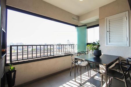 Varanda da Sala de apartamento à venda com 2 quartos, 57m² em Brás, São Paulo