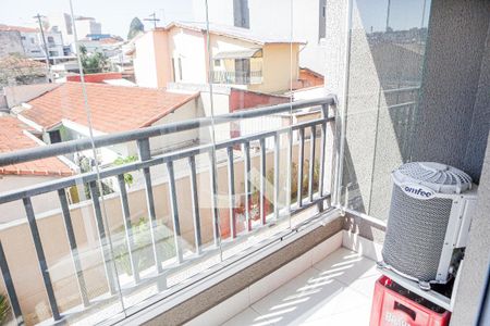 Varanda Suite de apartamento à venda com 3 quartos, 96m² em Vila Scarpelli, Santo André
