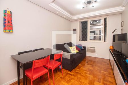 Sala de apartamento à venda com 1 quarto, 50m² em Higienópolis, Porto Alegre