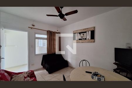 Sala de apartamento para alugar com 1 quarto, 55m² em Canto do Forte, Praia Grande
