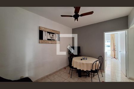 Sala de apartamento para alugar com 1 quarto, 55m² em Canto do Forte, Praia Grande
