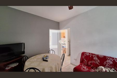 Sala de apartamento para alugar com 1 quarto, 55m² em Canto do Forte, Praia Grande