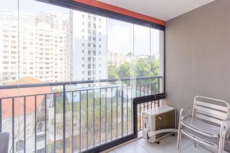 Varanda de kitnet/studio à venda com 1 quarto, 24m² em Consolação, São Paulo