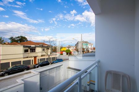 Varanda do quarto 1 de apartamento para alugar com 2 quartos, 60m² em Vila Linda, Santo André