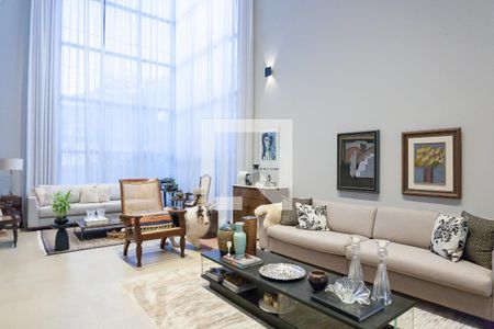 sala de casa de condomínio à venda com 3 quartos, 479m² em Alphaville Nova Lima, Nova Lima
