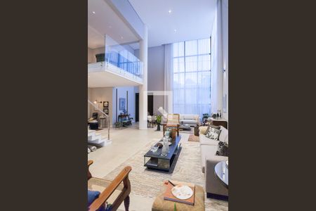 sala de casa de condomínio à venda com 3 quartos, 479m² em Alphaville Nova Lima, Nova Lima
