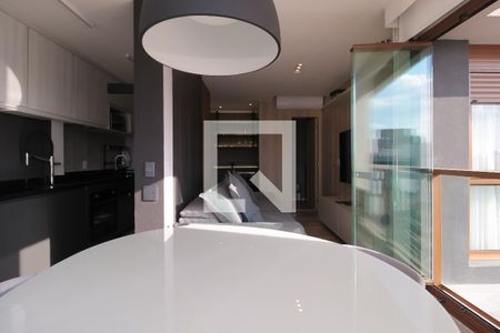 Varanda da Sala de apartamento à venda com 1 quarto, 47m² em Vila Nova Conceição, São Paulo