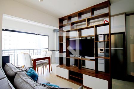 Sala  de apartamento para alugar com 1 quarto, 38m² em Vila Andrade, São Paulo