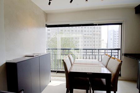 Varanda da Sala de apartamento para alugar com 1 quarto, 38m² em Vila Andrade, São Paulo