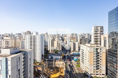 Varanda da Sala - Vista de apartamento à venda com 2 quartos, 127m² em Jardim Paulista, São Paulo