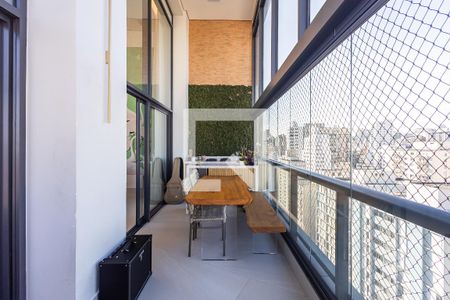 Varanda da Sala de apartamento à venda com 2 quartos, 127m² em Jardim Paulista, São Paulo