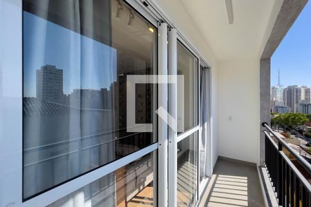 Studio para alugar com 31m², 1 quarto e sem vagaVaranda