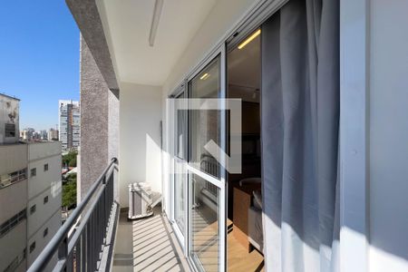 Studio para alugar com 31m², 1 quarto e sem vagaVaranda