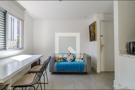 Sala de apartamento à venda com 1 quarto, 35m² em Jardim Paulista, São Paulo
