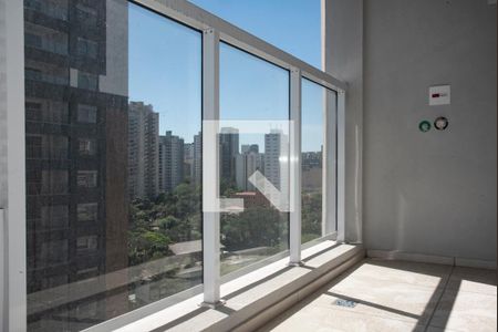 Varanda do Studio de kitnet/studio à venda com 1 quarto, 26m² em Indianópolis, São Paulo