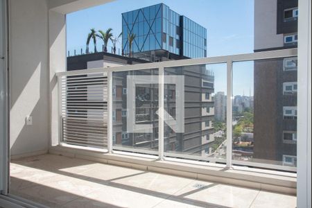 Varanda do Studio de kitnet/studio à venda com 1 quarto, 26m² em Indianópolis, São Paulo